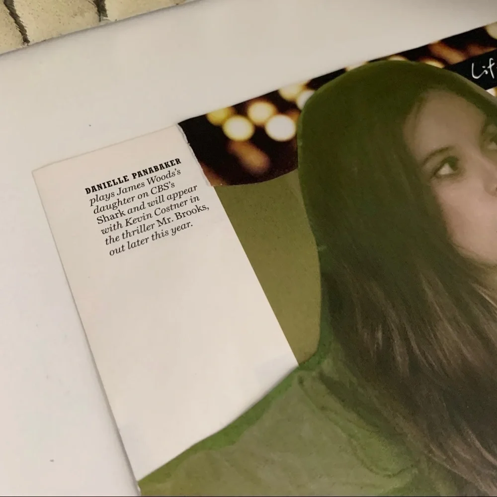 Danielle Panabaker Editorial Collage Wall Art Life’s a Journey Magazine Print